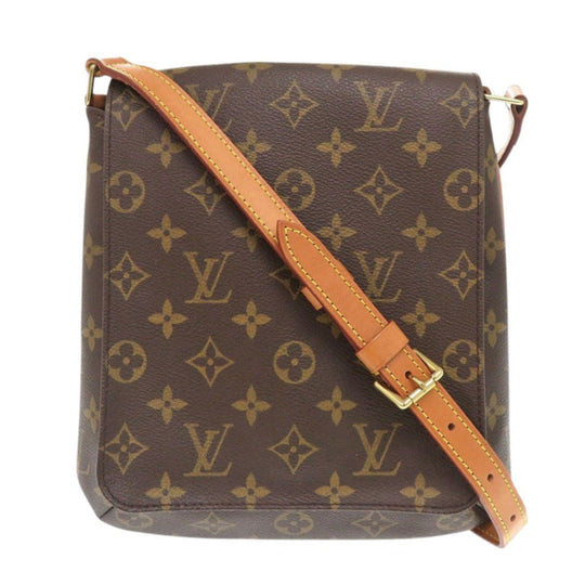 LOUIS VUITTON Shoulder Bag M51258 Monogram canvas Brown Monogram Musette Salsa short strap Women Used Authentic