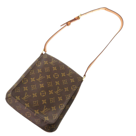 LOUIS VUITTON Shoulder Bag M51258 Monogram canvas Brown Monogram Musette Salsa short strap Women Used Authentic