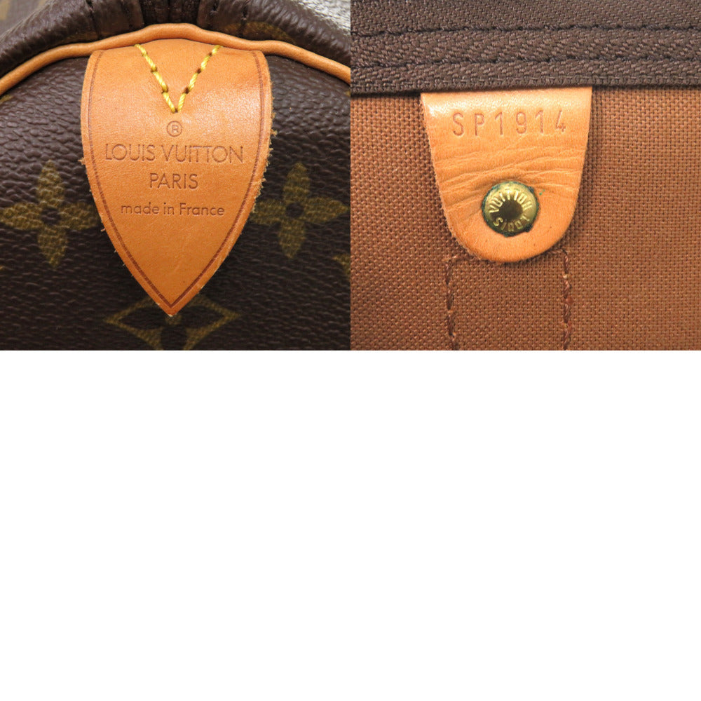 LOUIS VUITTON Boston Duffel bag M41428 Monogram canvas Brown Monogram Keepall 45 mens Used Authentic