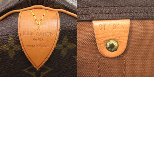 LOUIS VUITTON Boston Duffel bag M41428 Monogram canvas Brown Monogram Keepall 45 mens Used Authentic