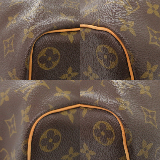 LOUIS VUITTON Boston Duffel bag M41428 Monogram canvas Brown Monogram Keepall 45 mens Used Authentic