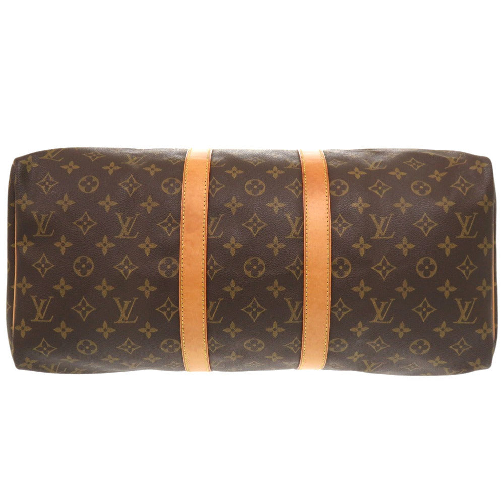 LOUIS VUITTON Boston Duffel bag M41428 Monogram canvas Brown Monogram Keepall 45 mens Used Authentic
