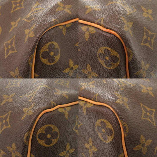 LOUIS VUITTON Boston Duffel bag M41428 Monogram canvas Brown Monogram Keepall 45 mens Used Authentic