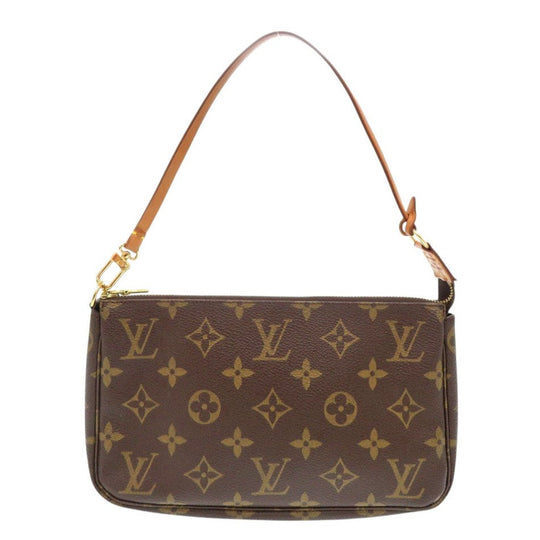 LOUIS VUITTON Pouch M51980 Monogram canvas Brown Monogram Pochette Accessory Pouch Women Used Authentic
