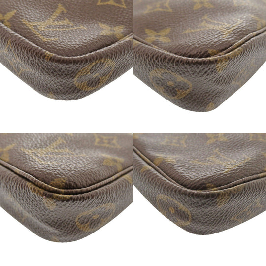 LOUIS VUITTON Pouch M51980 Monogram canvas Brown Monogram Pochette Accessory Pouch Women Used Authentic