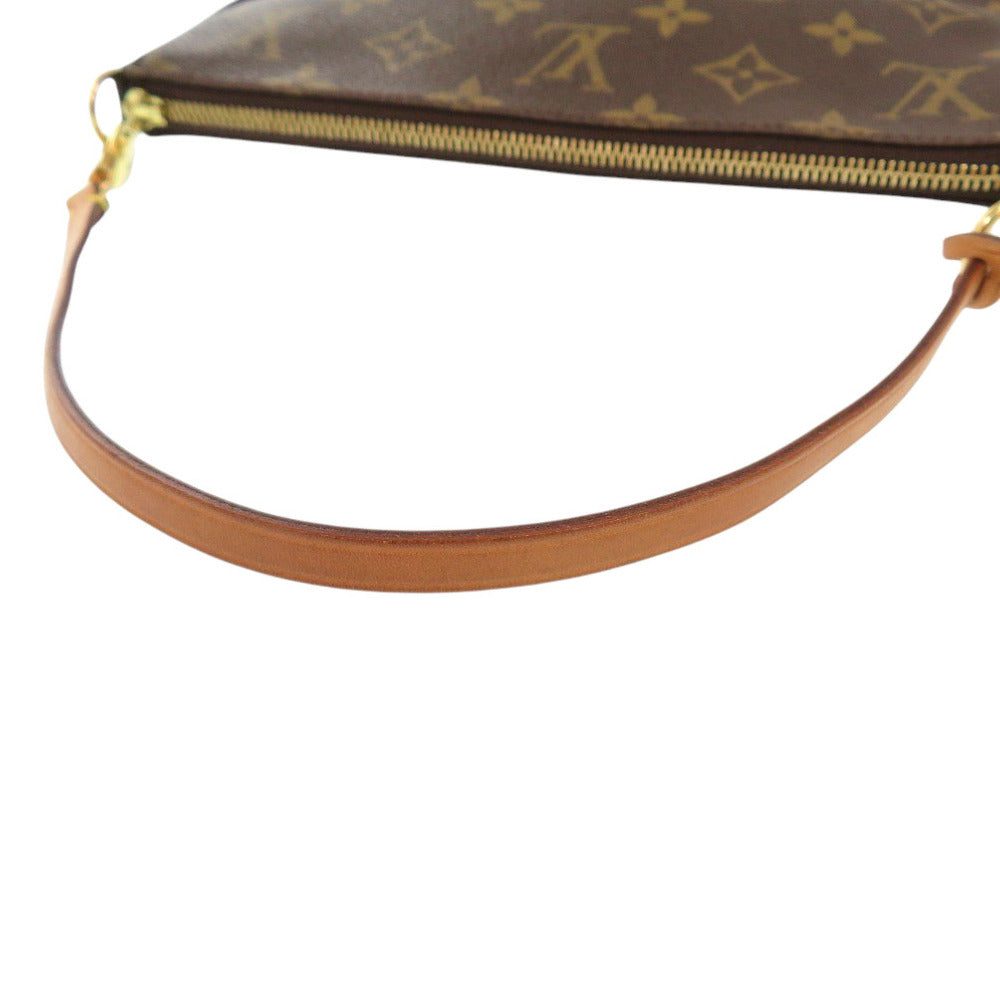 LOUIS VUITTON Pouch M51980 Monogram canvas Brown Monogram Pochette Accessory Pouch Women Used Authentic
