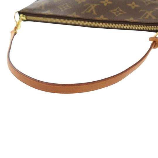 LOUIS VUITTON Pouch M51980 Monogram canvas Brown Monogram Pochette Accessory Pouch Women Used Authentic