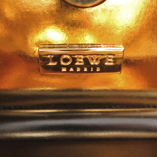 LOEWE Handbag Suede, Leather black vintage anagram Women Used Authentic