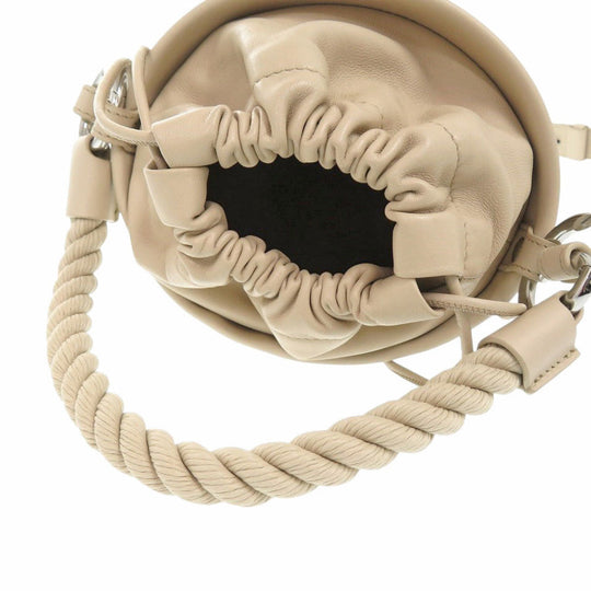 Maison Margiela Handbag SB3WG0043 Lambskin, Calfskin beige Fire Bucket Bag Small Women Used Authentic