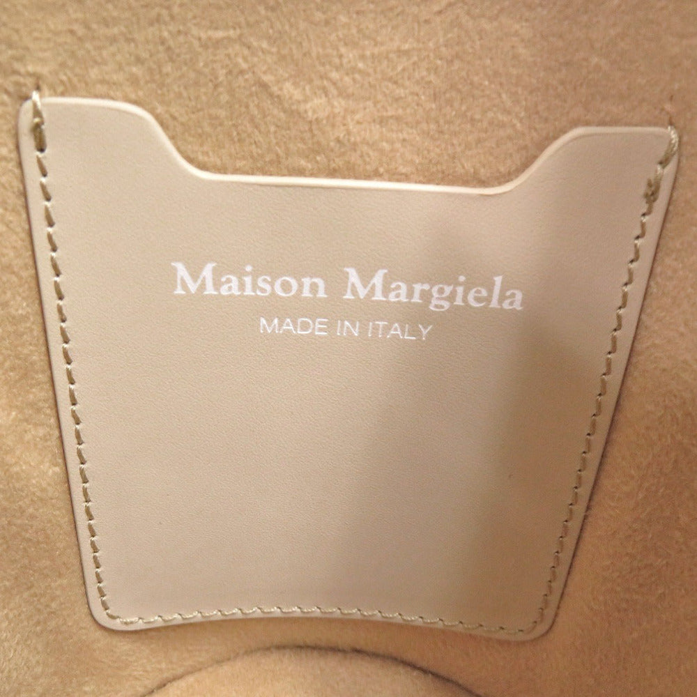 Maison Margiela Handbag SB3WG0043 Lambskin, Calfskin beige Fire Bucket Bag Small Women Used Authentic