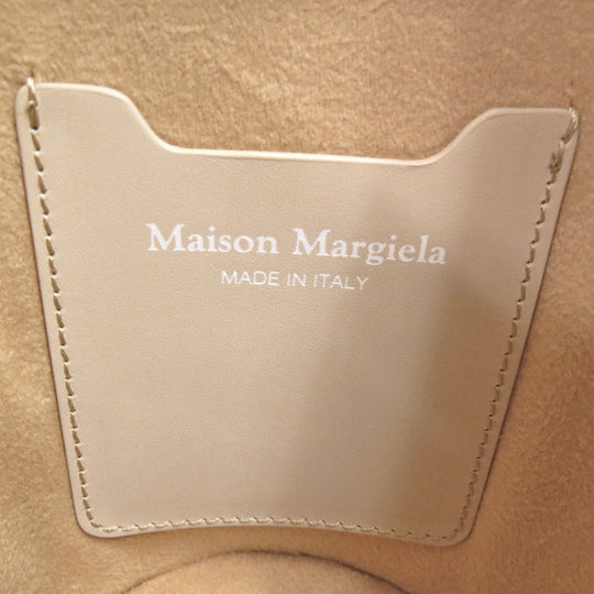 Maison Margiela Handbag SB3WG0043 Lambskin, Calfskin beige Fire Bucket Bag Small Women Used Authentic