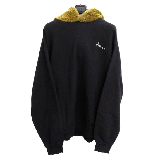 MARNI Hoodie cotton black mens 52 Used Authentic