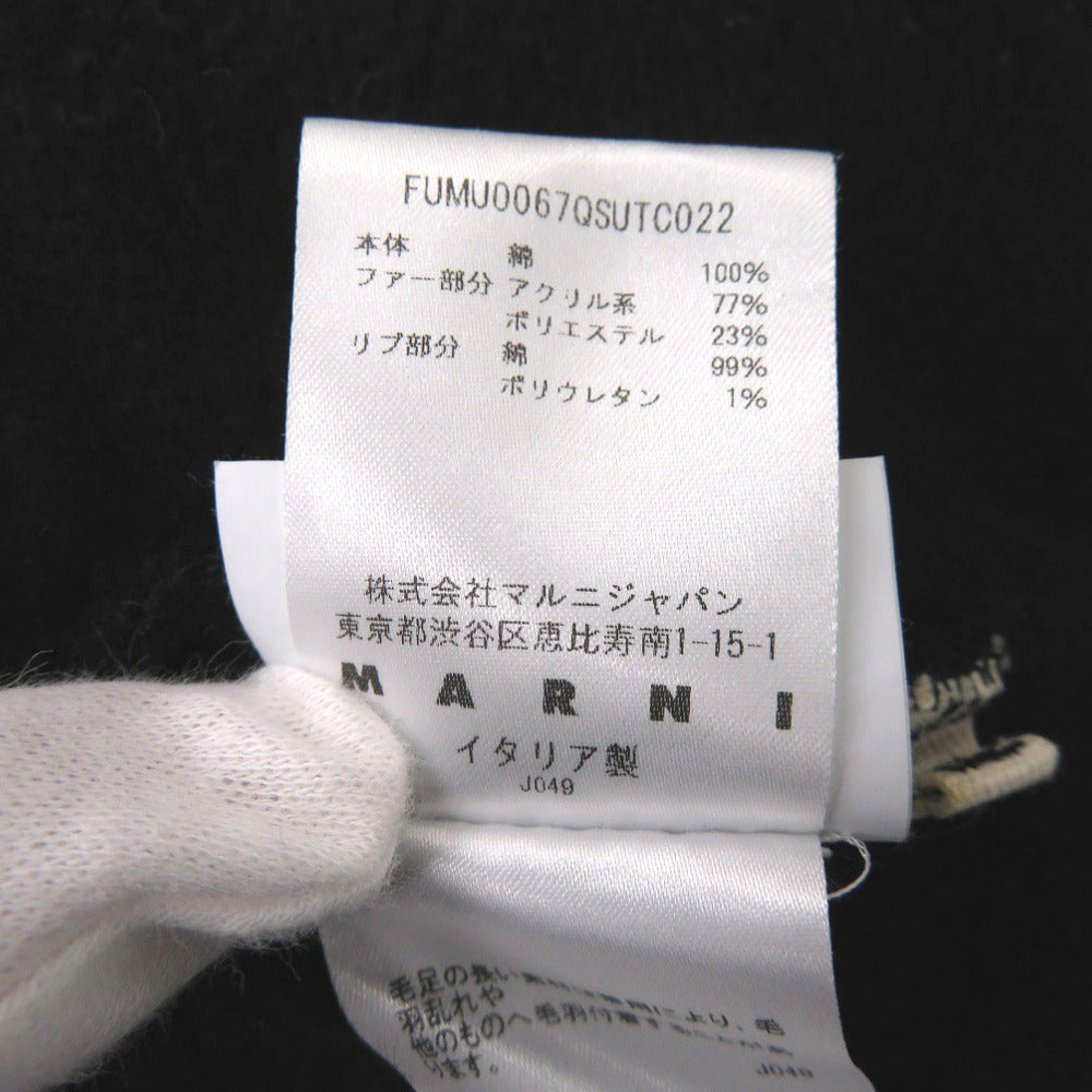 MARNI Hoodie cotton black mens 52 Used Authentic