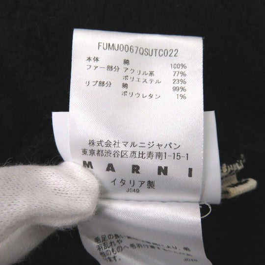 MARNI Hoodie cotton black mens 52 Used Authentic