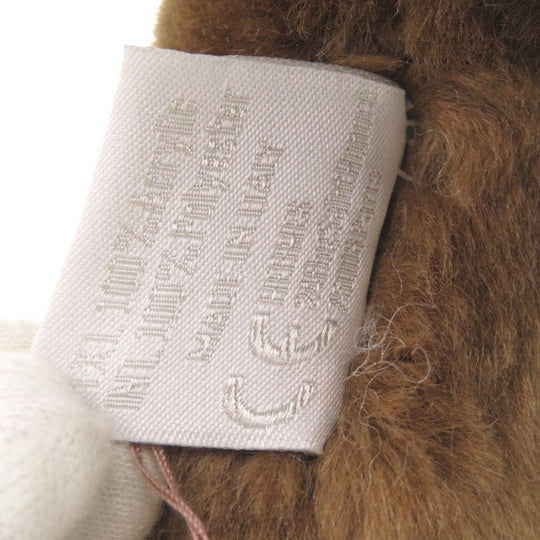 HERMES Plush Doll Acrylic, Polyester Brown Elmy PPM Women Used Authentic