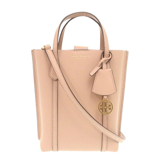 Tory Burch Handbag 142616 leather pink PERRY MINI Perry Mini Tote Women Used Authentic