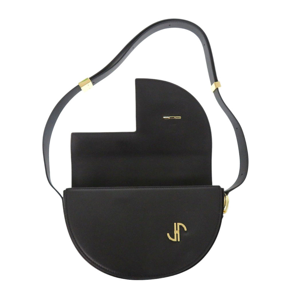 PATOU Shoulder Bag Calfskin black Women Used Authentic