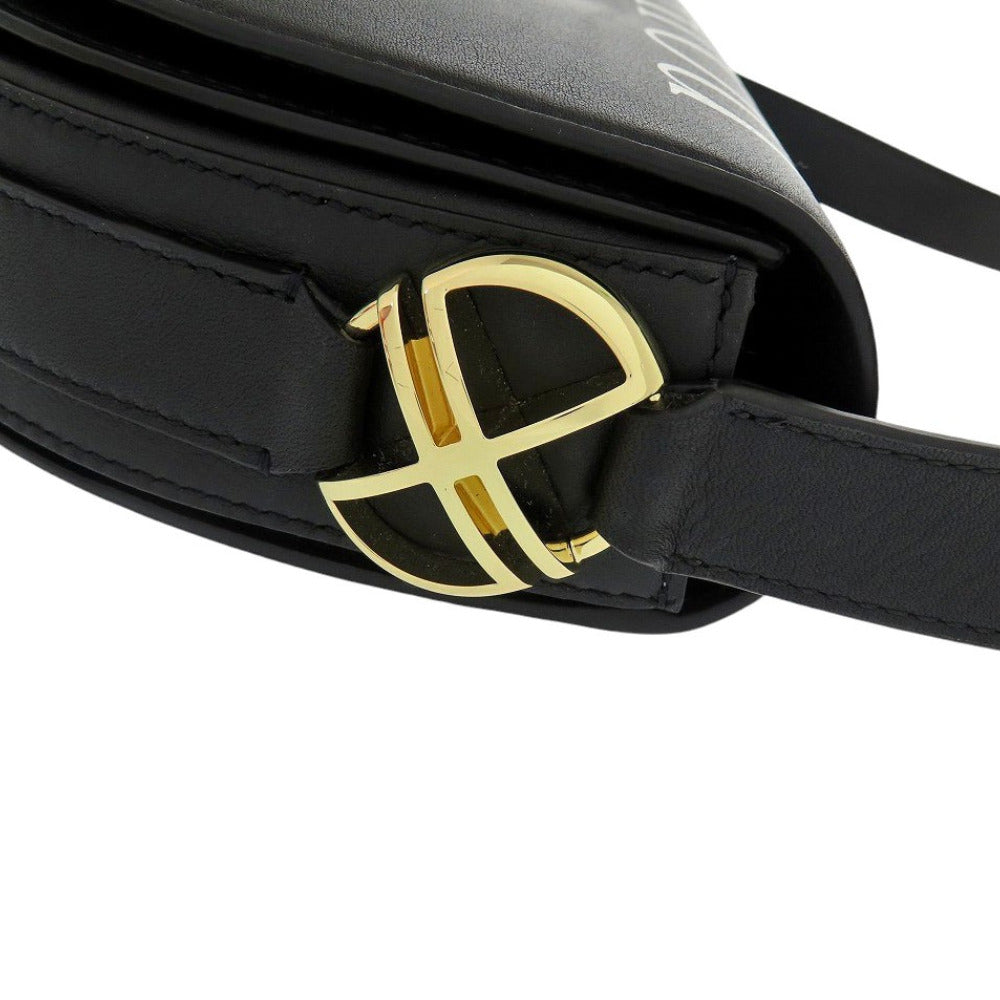 PATOU Shoulder Bag Calfskin black Women Used Authentic