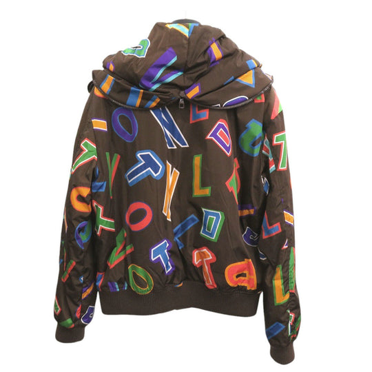 LOUIS VUITTON Blouson RM212M Nylon Brown 21AWxNBA Letter Nylon Blouson mens 48 Used Authentic