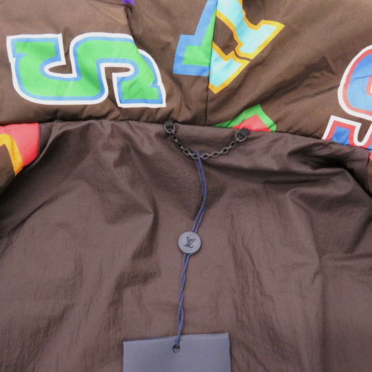 LOUIS VUITTON Blouson RM212M Nylon Brown 21AWxNBA Letter Nylon Blouson mens 48 Used Authentic