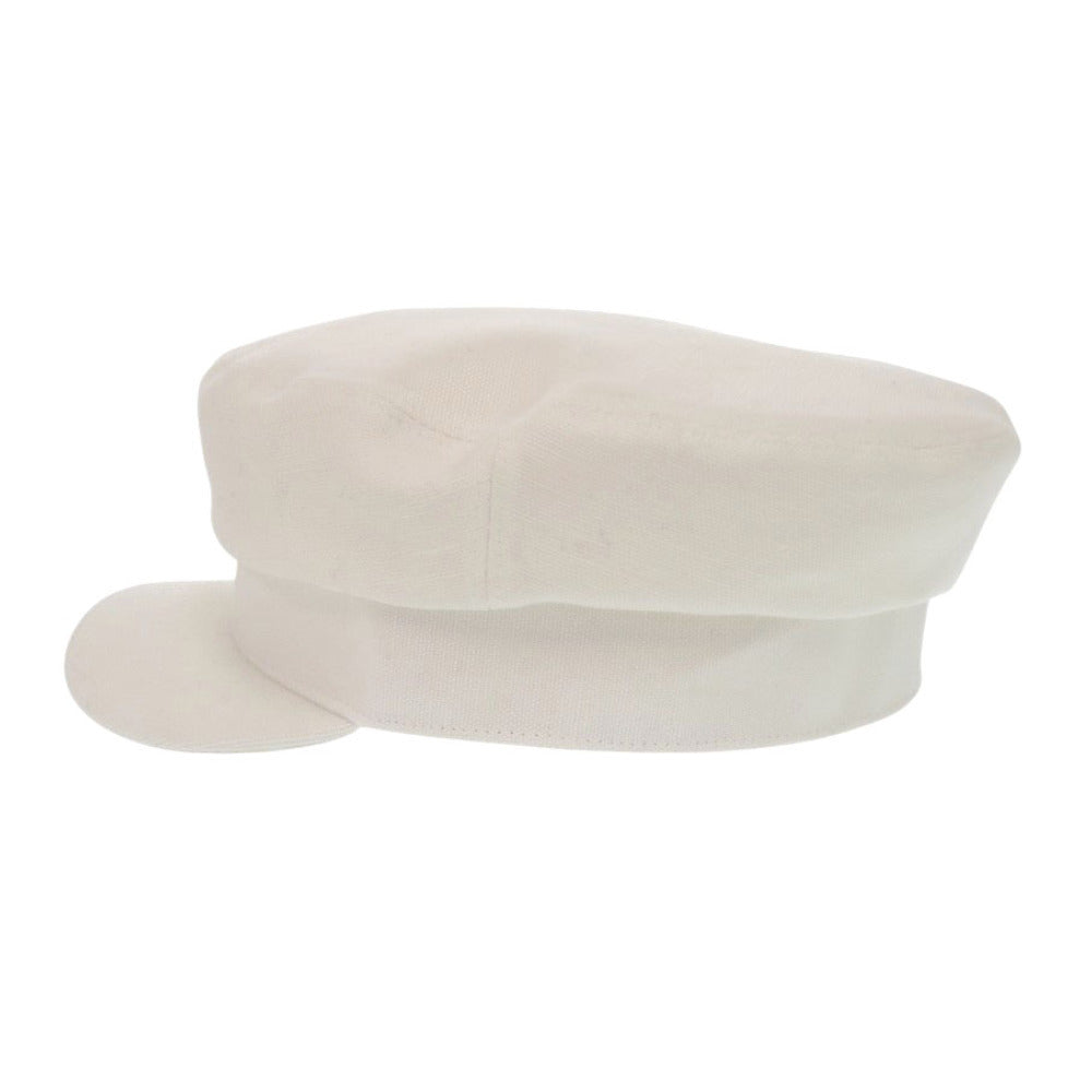 HERMES Other hats cotton white Casquette Women 58 Used Authentic