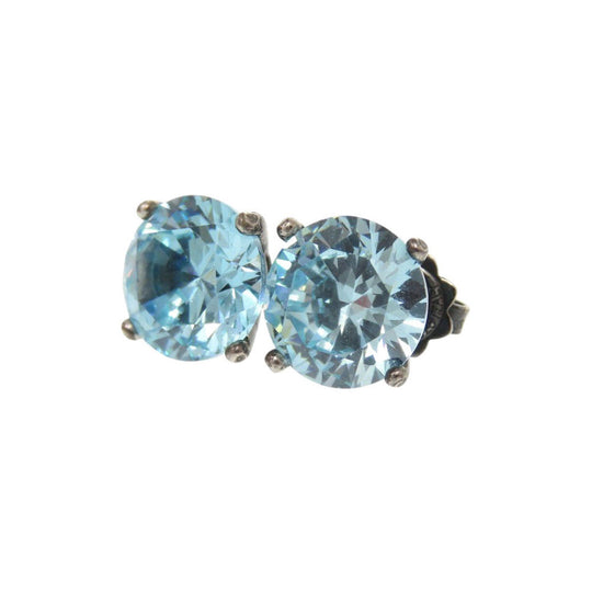 BOTTEGAVENETA Pierce Silver925 Aqua blue Stone Pierce Women Used Authentic