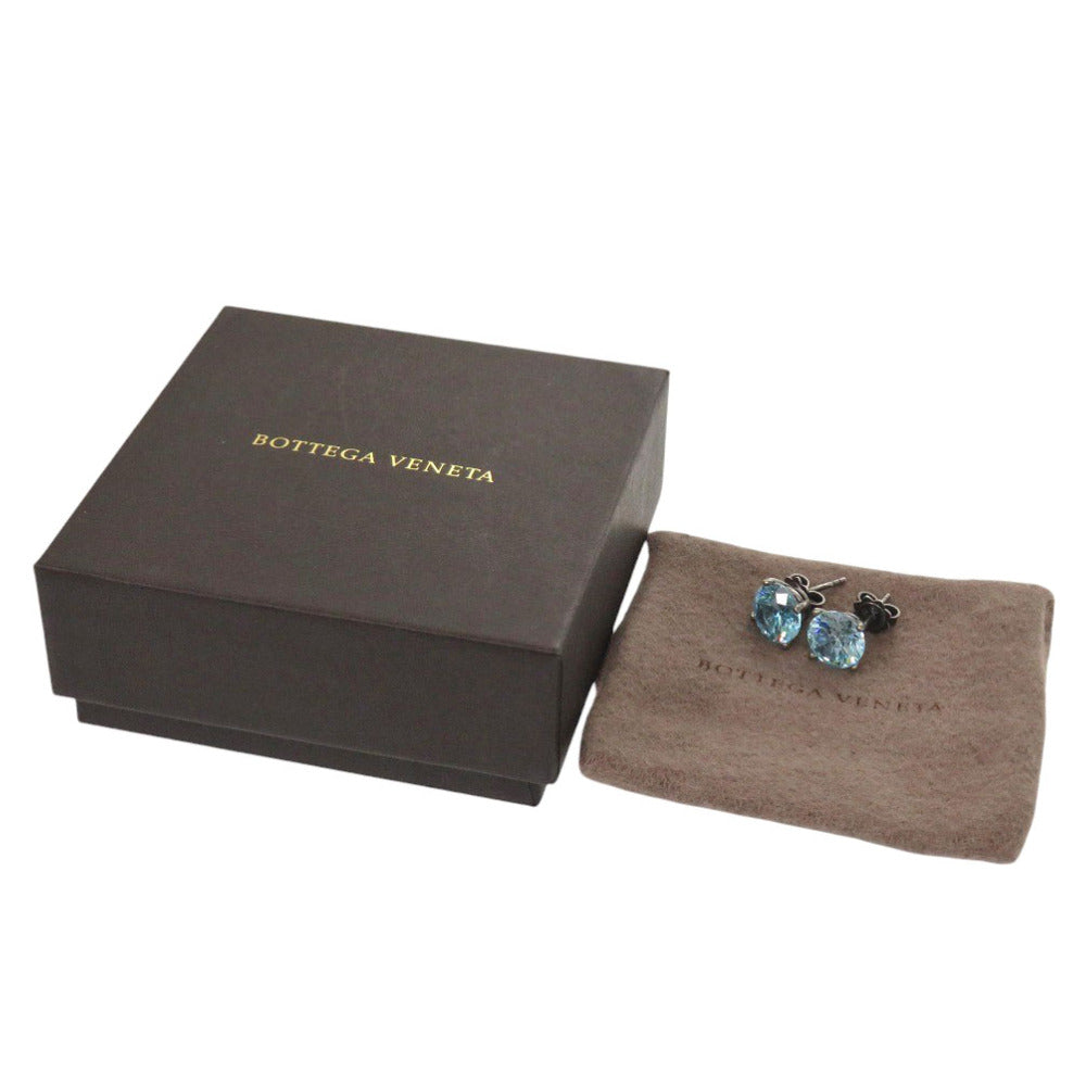 BOTTEGAVENETA Pierce Silver925 Aqua blue Stone Pierce Women Used Authentic