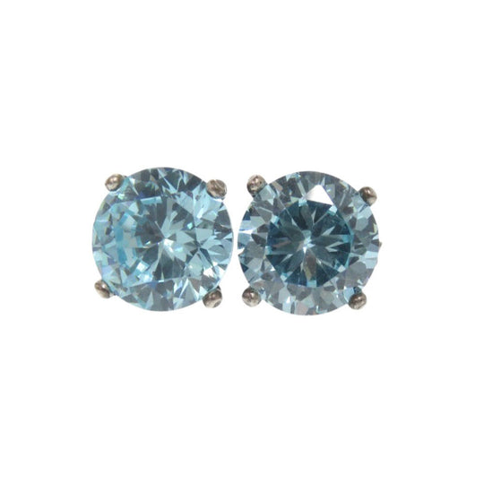 BOTTEGAVENETA Pierce Silver925 Aqua blue Stone Pierce Women Used Authentic