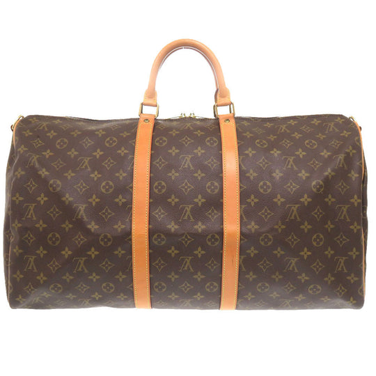 LOUIS VUITTON Boston Duffel bag M41414 Monogram canvas Brown Monogram Keepall bandouliere55 mens Used Authentic