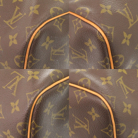 LOUIS VUITTON Boston Duffel bag M41414 Monogram canvas Brown Monogram Keepall bandouliere55 mens Used Authentic