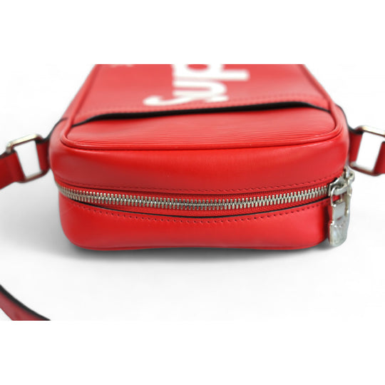 Louis Vuitton Supreme Epi Red Shoulder Bag Men's Crossbody Limited Edition 2017