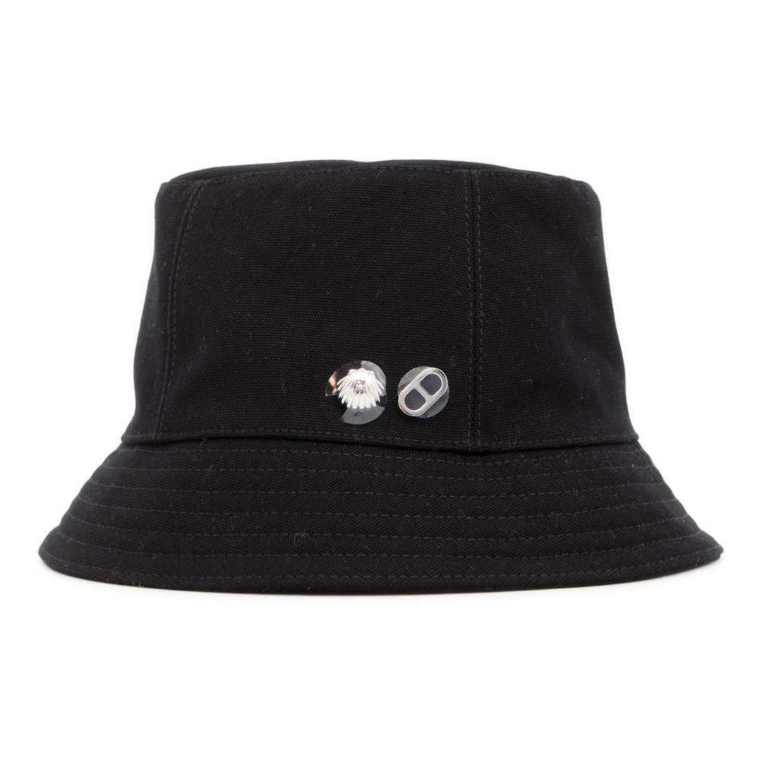 HERMES Calvi Cotton Black Bucket Hat Preloved