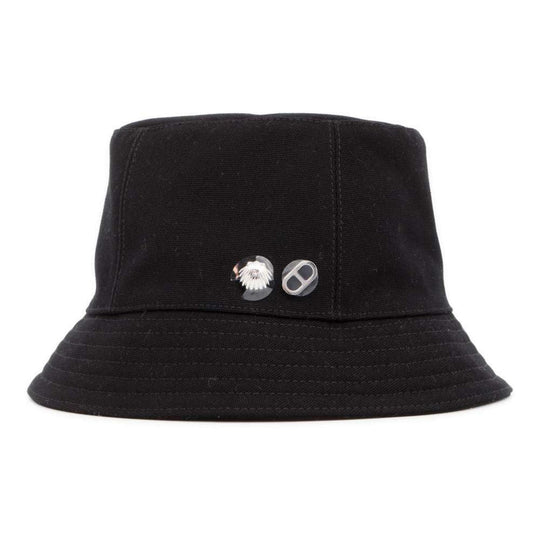 HERMES Calvi Cotton Black Bucket Hat Preloved
