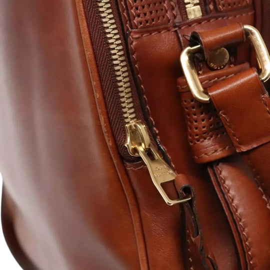 Louis Vuitton Cuir Bequia Trotteur GM Men's Leather Shoulder Bag Brown