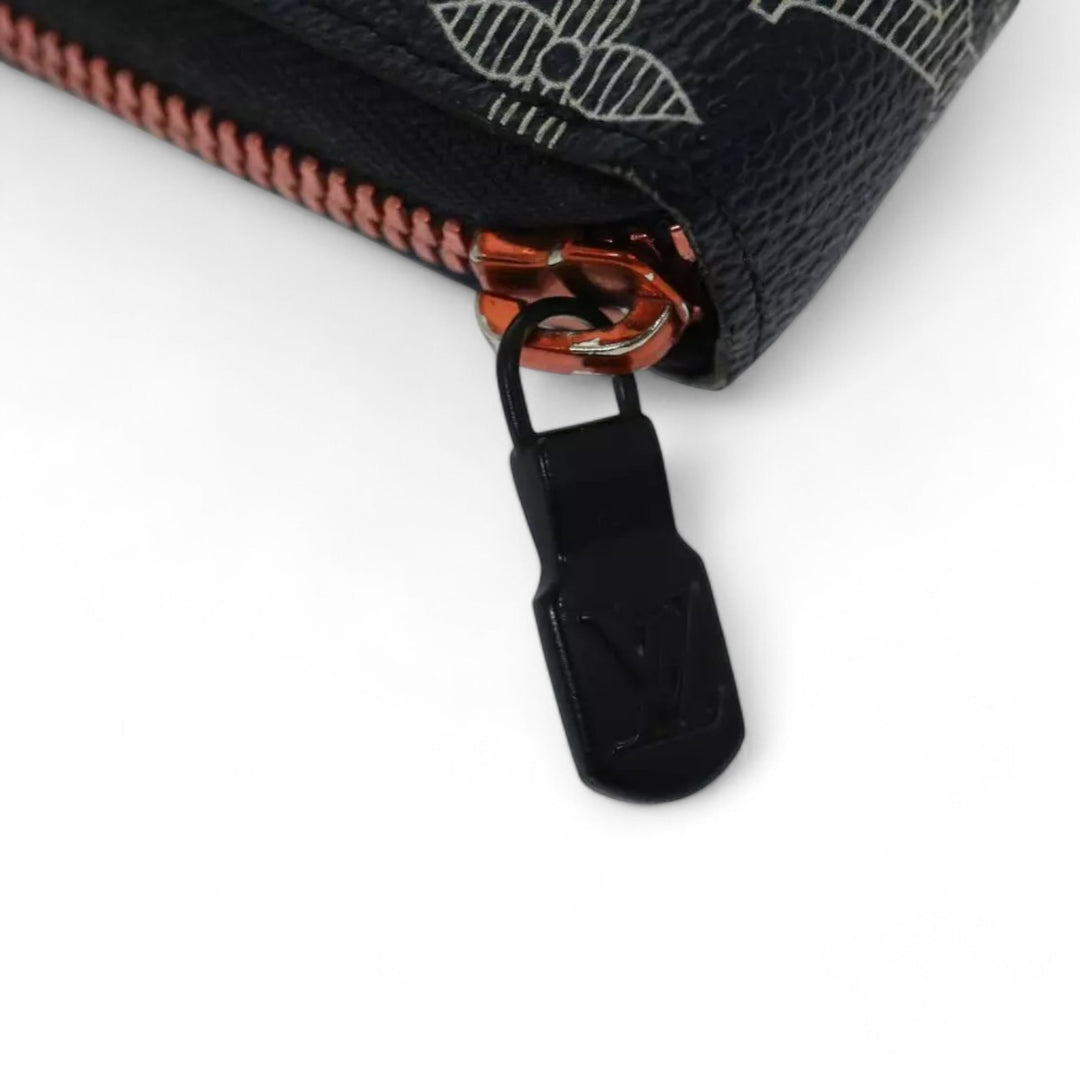 Louis Vuitton Ink Upside Down Zippy Organizer Monogram Canvas Wallet Navy Unisex