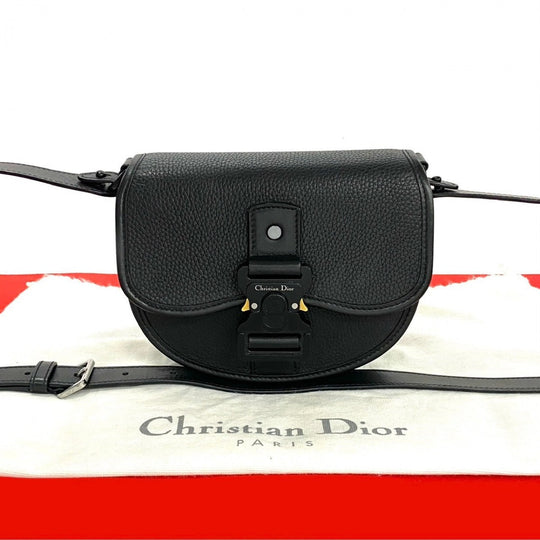 Dior Shoulder Bag leather black gallop
