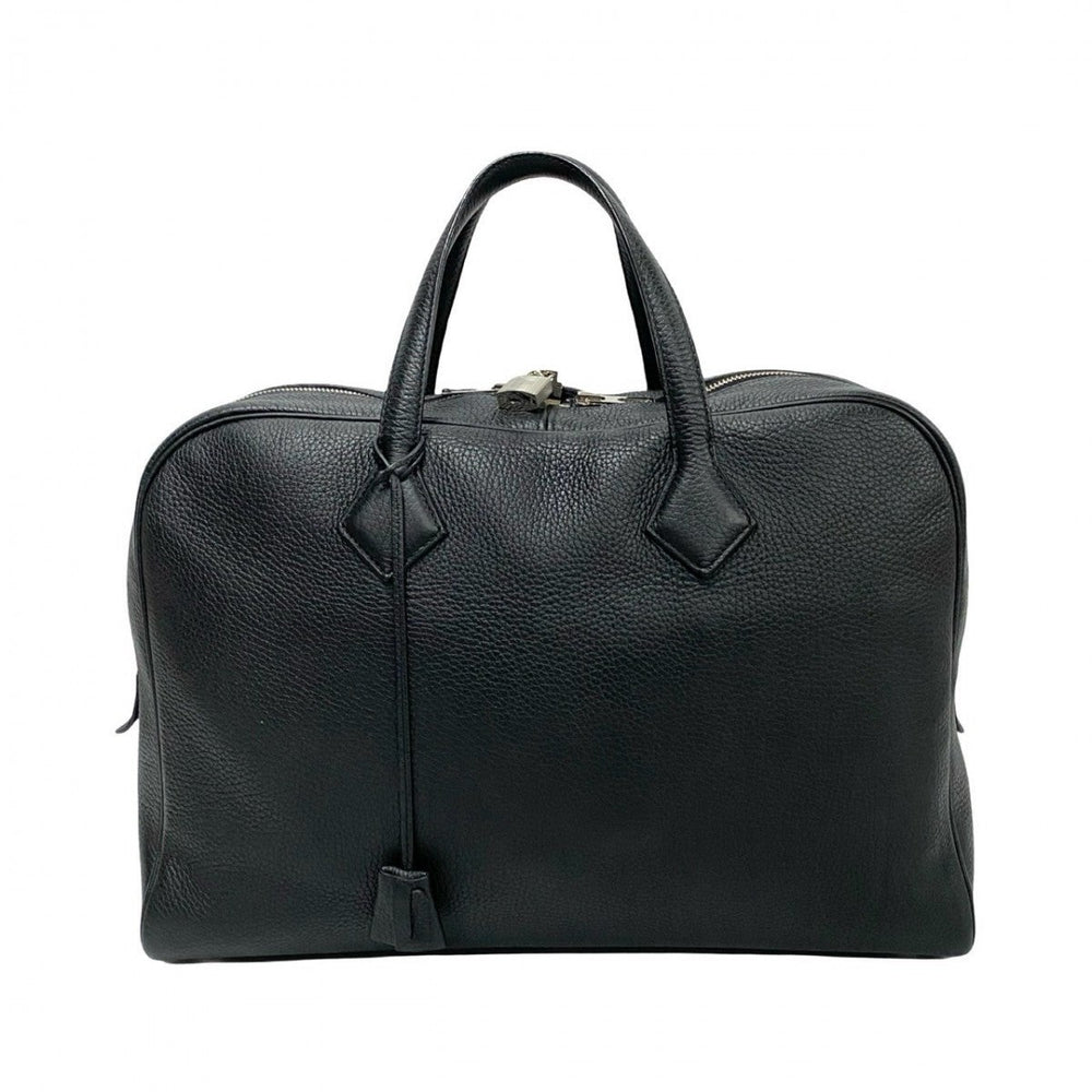 HERMES Boston Duffel bag Taurillon Clemence black Victoria 40