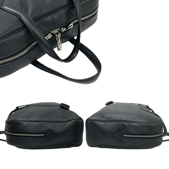 HERMES Boston Duffel bag Taurillon Clemence black Victoria 40