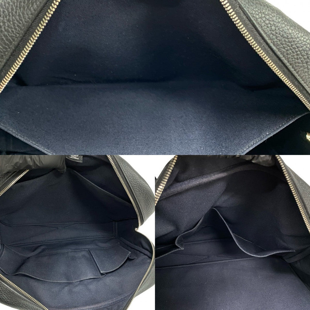 HERMES Boston Duffel bag Taurillon Clemence black Victoria 40