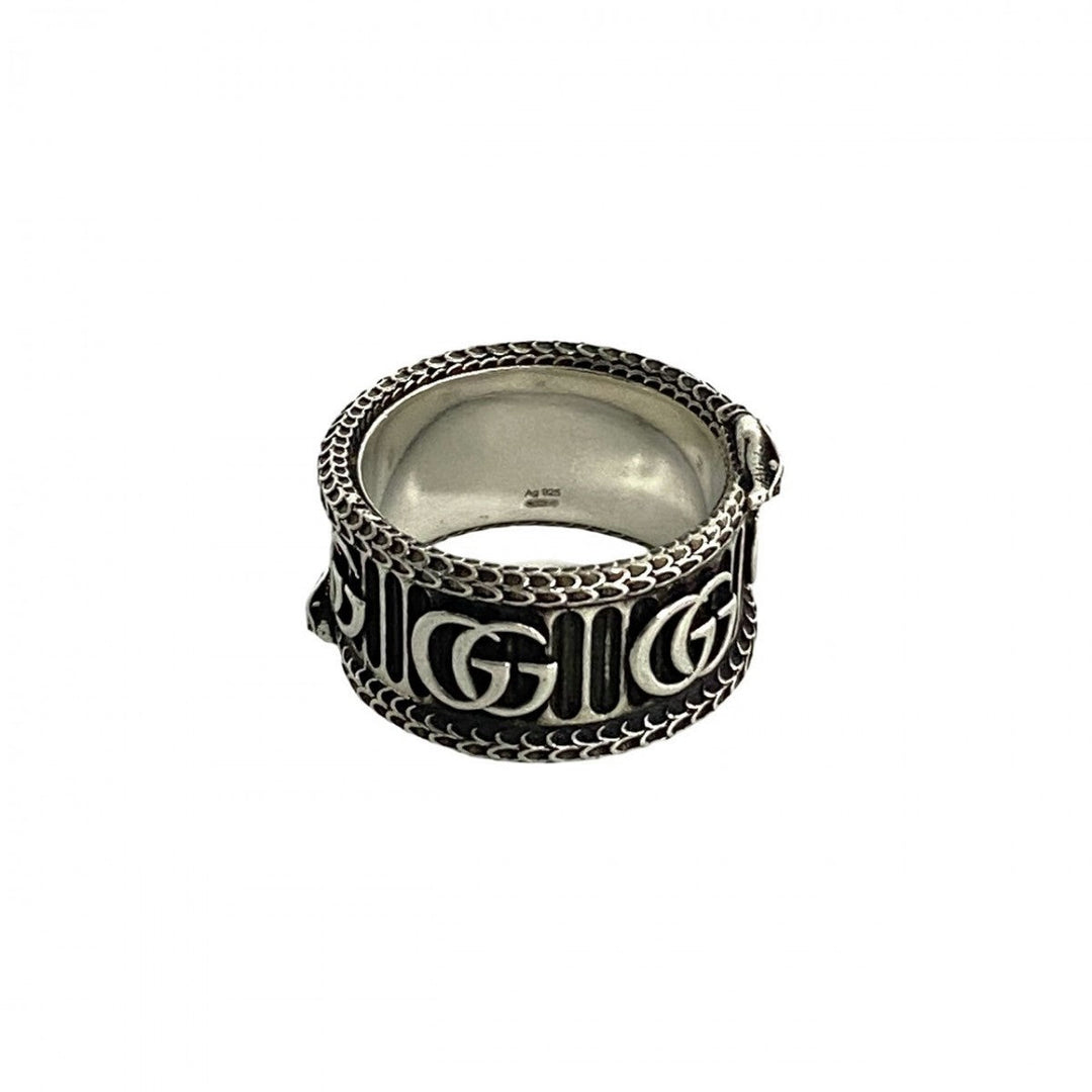 GUCCI Ring Silver925 Silver Snake & Double G Ring