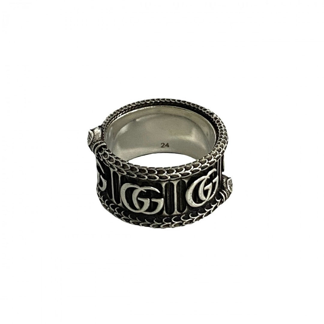 GUCCI Ring Silver925 Silver Snake & Double G Ring