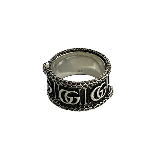 GUCCI Ring Silver925 Silver Snake & Double G Ring