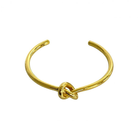 CELINE bracelet Gold Plated gold Knot Bangle S
