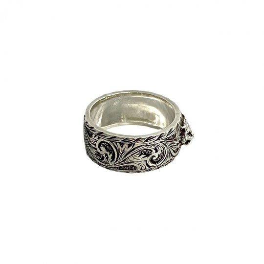 GUCCI Ring Silver925 Silver Taiga head