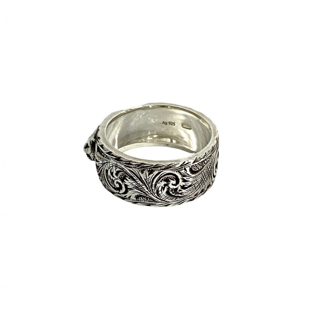 GUCCI Ring Silver925 Silver Taiga head