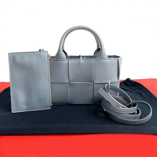 BOTTEGAVENETA Shoulder Bag leather gray Arco Mini