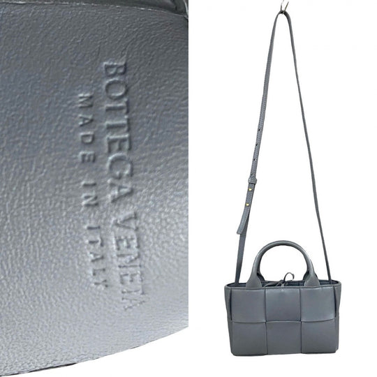 BOTTEGAVENETA Shoulder Bag leather gray Arco Mini