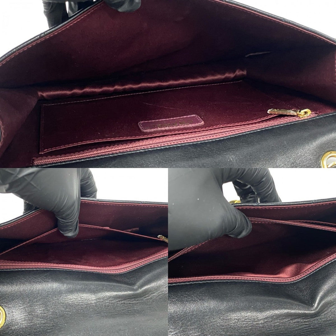 CHANEL Shoulder Bag lambskin black