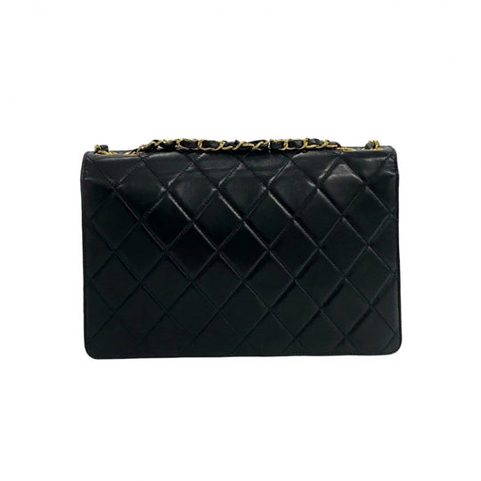 CHANEL Shoulder Bag lambskin black