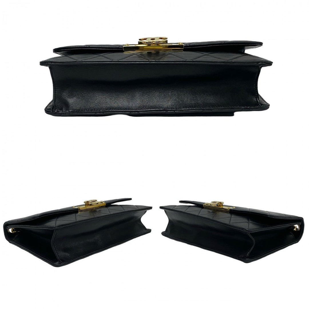 CHANEL Shoulder Bag lambskin black